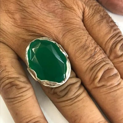 Cut work Stone Emerald