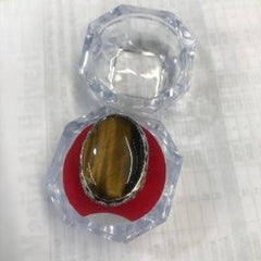 Tiger Eye With Red Zircon