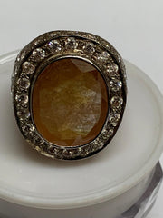 Topaz with white Zircon